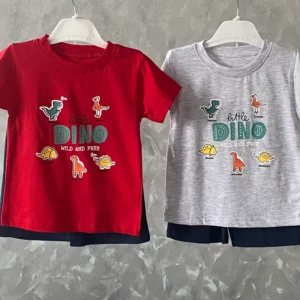 Літній комплект для хлопчика "Little Dino": футболка та шорти